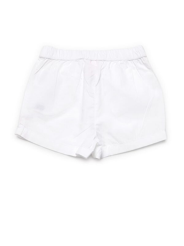 White Casual Shorts image number null